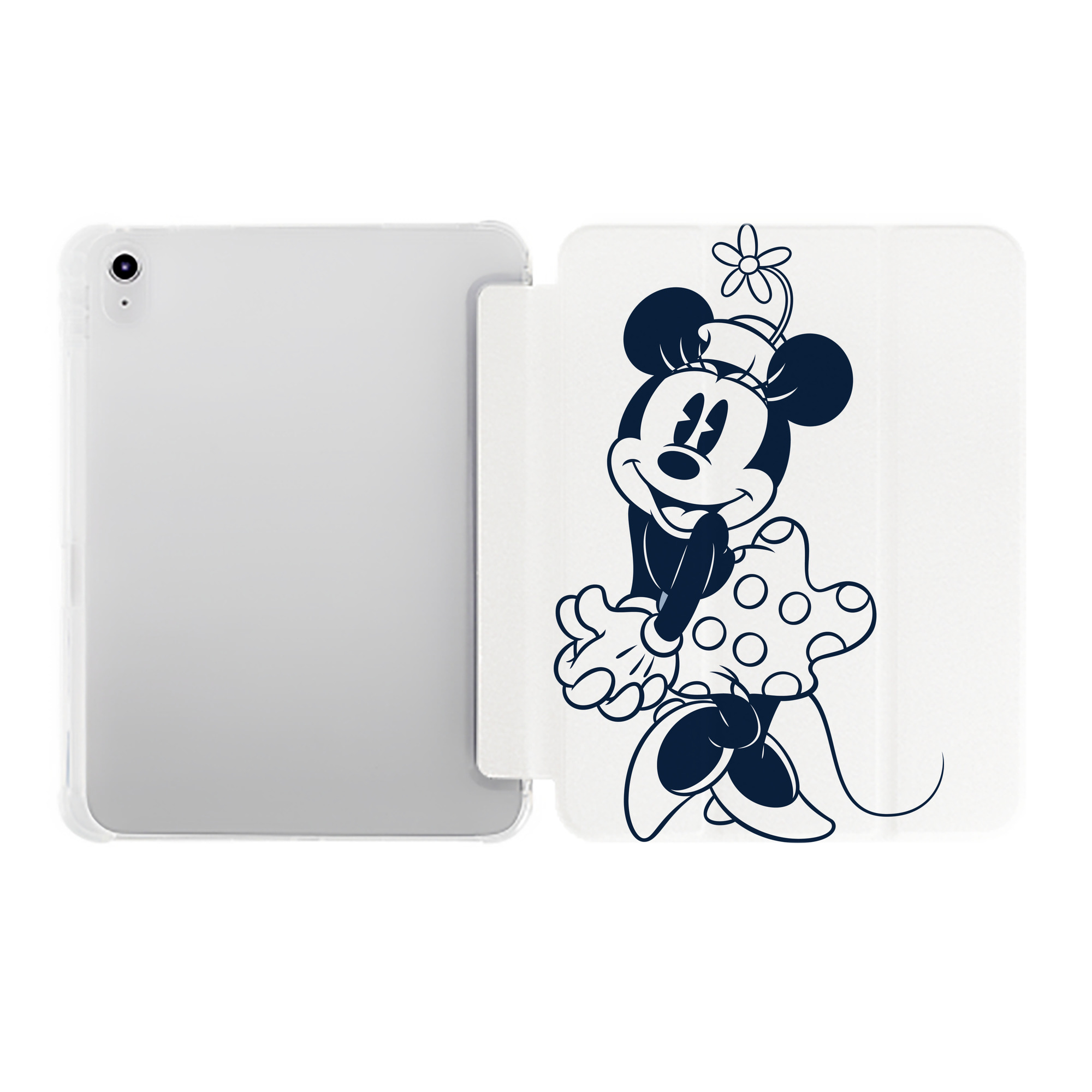 （画像用） ミッキーマウス Mickey Mouse IPad ケース ペン収納付き 三つ折りスタンド PUレザー×シリコン 対応機種9.5/10.5/10.9インチ